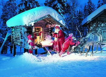 Immagini Natalizie Lapponia.Rovaniemi Dicembre In Lapponia A Casa Di Babbo Natale