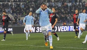 L'esultanza di Candreva