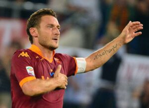 Francesco Totti tra Piola e Prandelli