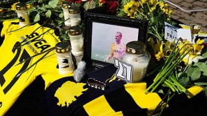 Altarino dei tifosi in onore di Turina