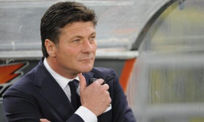 Walter Mazzarri sulla panchina dell'Inter