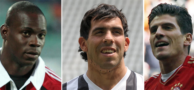 Balotelli- Tevez - Gomez