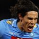 Edinson Cavani con la maglia del Napoli