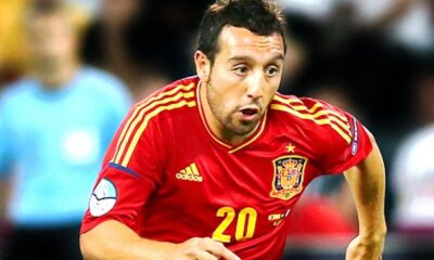 Santi Cazorla con la maglia della nazionale spagnola