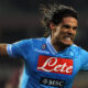 Edinson Cavani con la maglia del Napoli