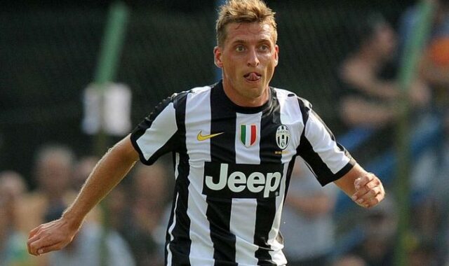 Emanuele Giaccherini con la maglia della Juventus