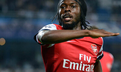 Gervinho con la maglia dell'Arsenal