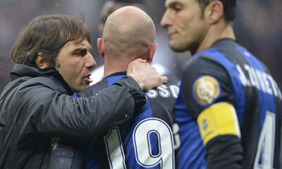 Conte e Cambiasso durante Juventus - Inter