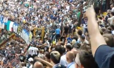 Disordini allo stadio di San Siro