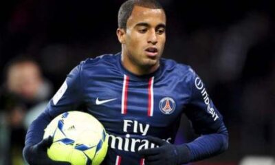 Lucas con la maglia del PSG
