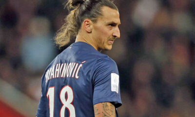 Zlatan Ibrahimovic con la maglia del PSG, SportCafe24