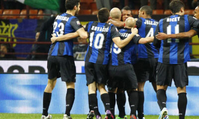 L'esultanza dell'Inter