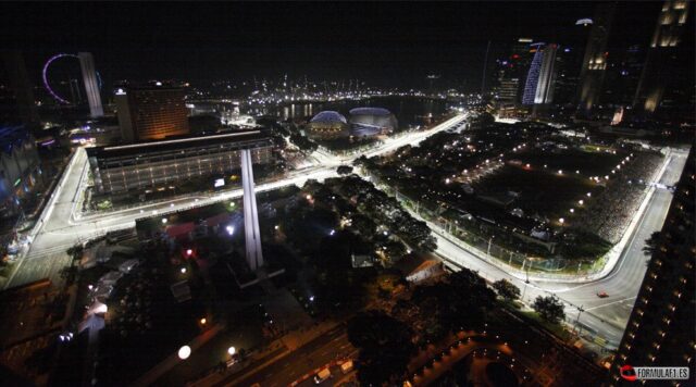 l fascino notturno del GP di Singapore di Formula 1