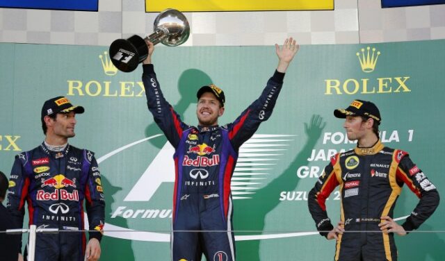 Podio Gp Giappone F1 2013