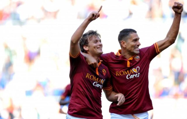 Marco Borriello sblocca Roma-Chievo col gol dell'1-0