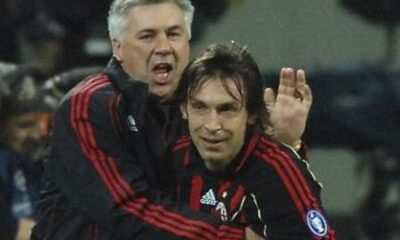Ancelotti e Pirlo come padre e figlio
