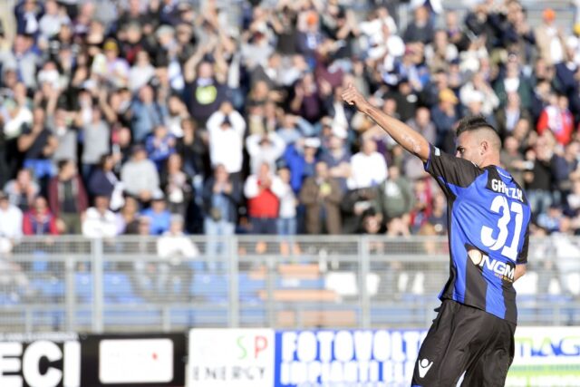 Ghezzal, uno dei marcatori di Palermo-Latina