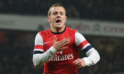 Jack Wilshere con la maglia dell'Arsenal
