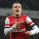 Jack Wilshere con la maglia dell'Arsenal