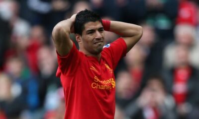 Luis Suarez con la maglia del Liverpool.