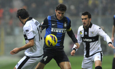 Javier Zanetti contro il Parma