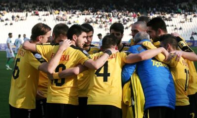 I giocatori dell'AEK Atene
