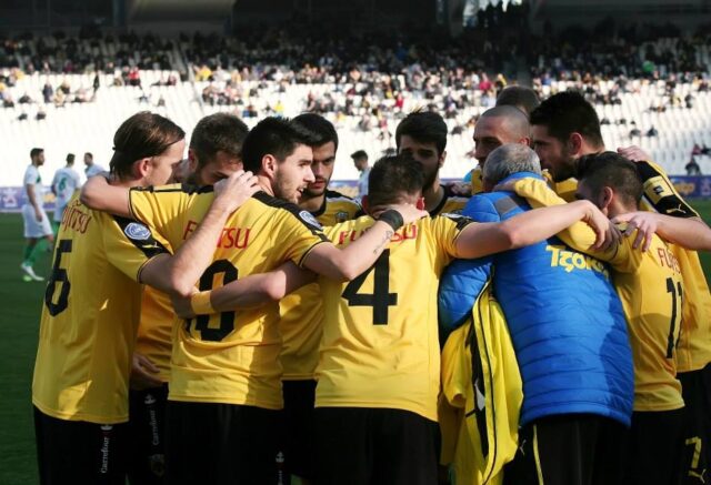 I giocatori dell'AEK Atene