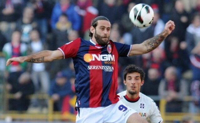 Davide Moscardelli, attaccante del Bologna