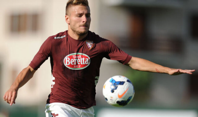 Ciro Immobile in goal in Sassuolo-Torino
