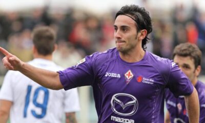 Alberto Aquilani in campo anche stasera con la maglia della Fiorentina.