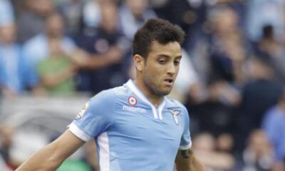 Felipe Anderson con la maglia della Lazio