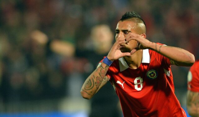 Arturo Vidal, centrocampista del Cile.