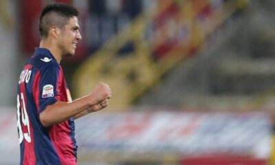 Cristaldo con la maglia del Bologna