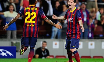 Dani Alves, Lionel Messi; protagonisti della Rimuntada del Barcellona a Villareal