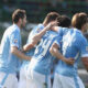 L'esultanza dei giocatori della Lazio