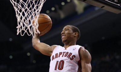 DeRozan, con la maglia di Toronto in Nba