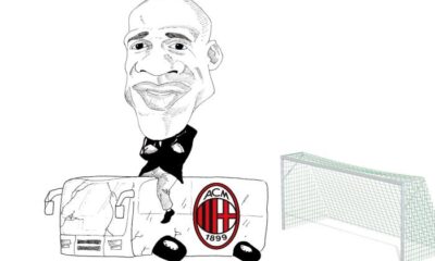 Seedorf come Mourinho? Macché! (caricatura di Simone Parisi)