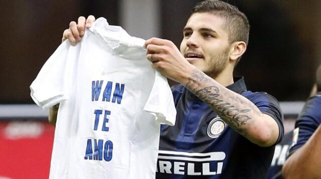 Mauro Icardi, attaccante dell'Inter. Live Milan-Inter