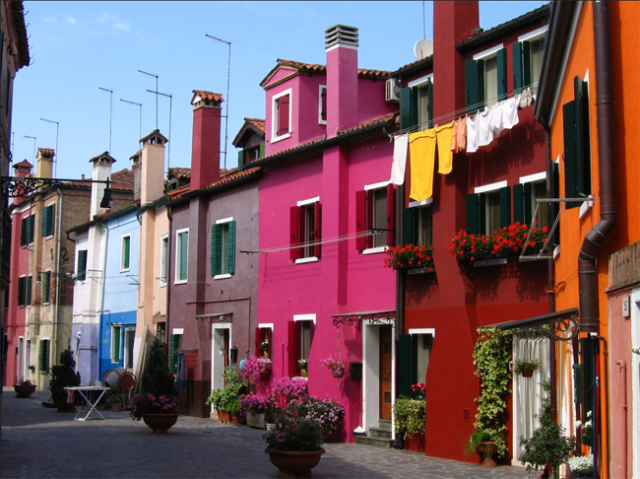 Una veduta di Burano