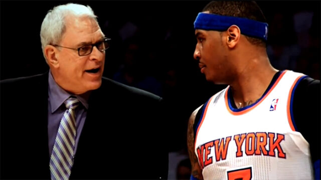 Carmelo Anthony, Phil Jackson New York Knicks, Sportcafe24, Nba