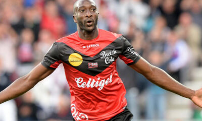 Yatabarè, attaccante del Guingamp autore del 2-0 contro il Rennes