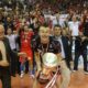 Ivan Zaytsev con la coppa, I biancorossi sono campioni d'Italia