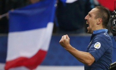 Franck Ribery con la maglia della Francia.