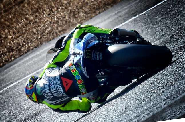 Valentino Rossi, protagonista nel GP di Indianapolis