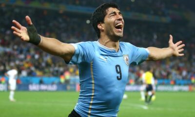 Luis Suarez migliore in campo nella sfida tra Uruguay e Inghilterra
