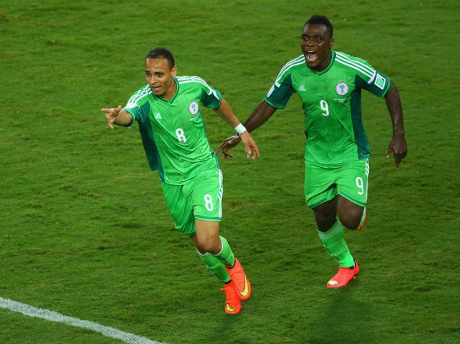 Odemwingie esulta con la Nigeria