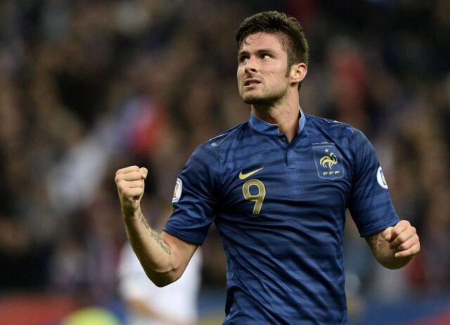 Giroud con la maglia della Francia