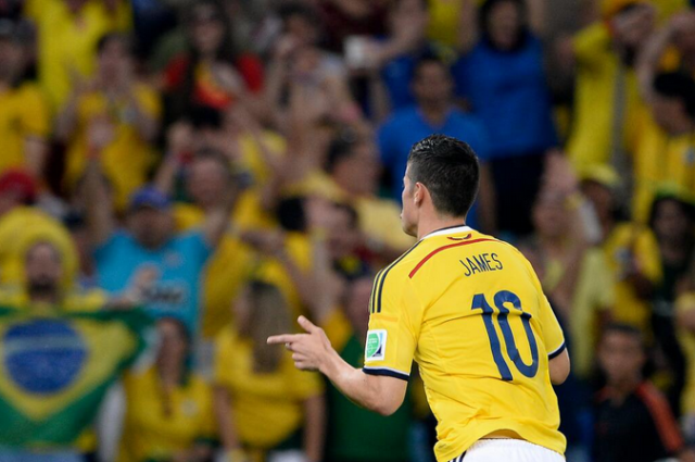 James Rodriguez, capocannoniere del mondiale in Brasile