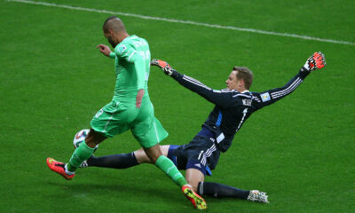 Manuel Neuer, portiere di Bayern Monaco e Germania. Il tedesco è candidato alla vittoria del Pallone d'oro