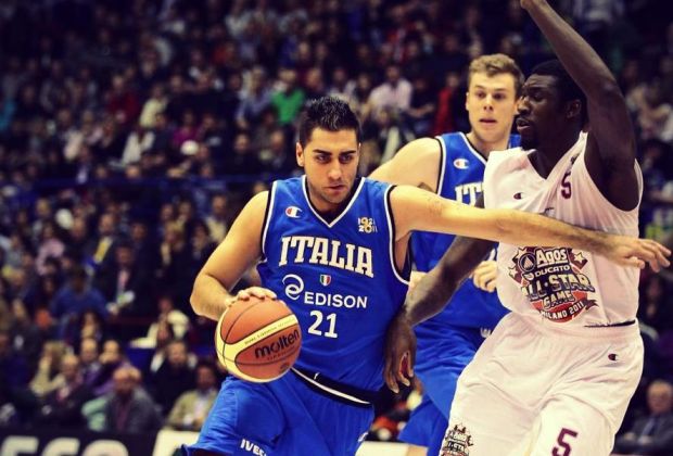 Il cestista azzurro Pietro Aradori